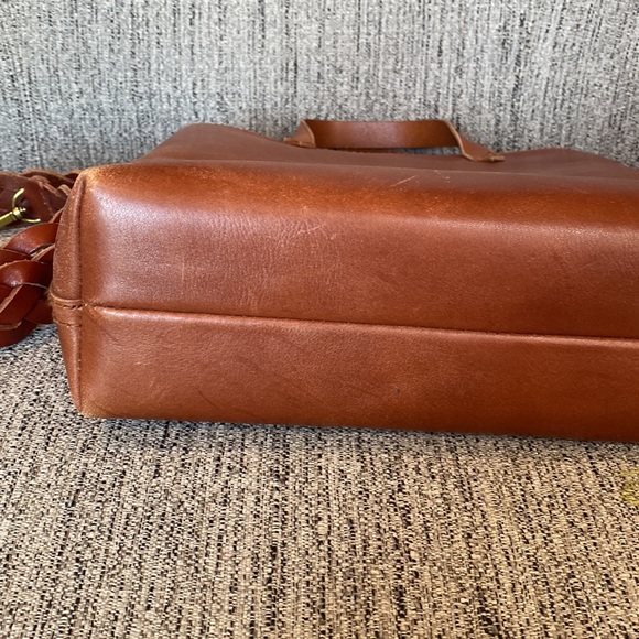 Madewell zip-top transport tote AND braided leather strap! - Picture 8 of 16